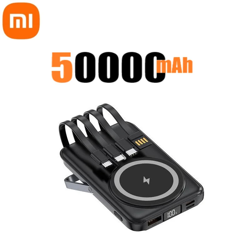 Xiaomi 22.5W 200000mAh Magnetic Wireless Charger Power Bank with Phone Holder PowerBank For iPhone Samsung Huawei Fast Charging