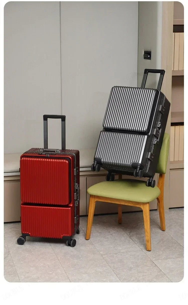 Multifunctional Suitcase Trolley Suitcase Computer Boarding Travel Luggage Large-capacity Suitcase Password Box Luggage