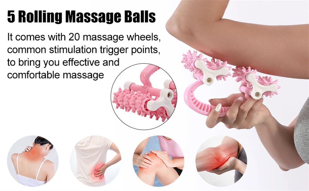 Muscle Massage Roller Increaser Fascia and Anti Cellulite Roller Fat Blasting Myofascial Release Tool for Back, Neck, Waist,Legs