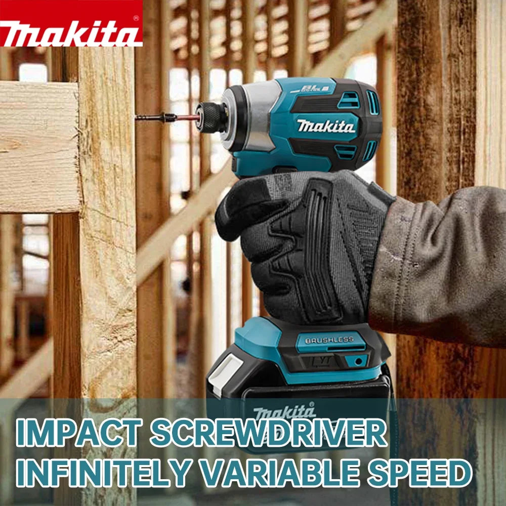 Makita DTD173 18V 1800rpm Cordless Impact Driver 180 N.m Brushless Motor Electric Drill Wood/Bolt/T-Mode for Multifunction Tool