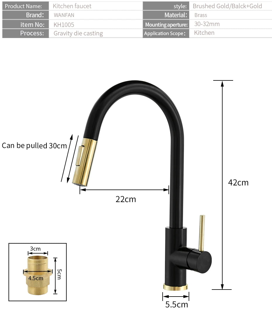 Smart Touch Kitchen Faucets Crane For Sensor Kitchen Water Tap Sink Mixer Rotate Touch Faucet Sensor Water Mixer KH-1005