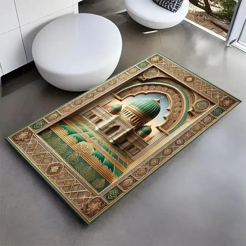 Muslim Prayer Carpets for Living Room Decoration Bedroom Bathroom Doormats Non Slip Floor Mat Home Sofa Coffee Table Area Rugs