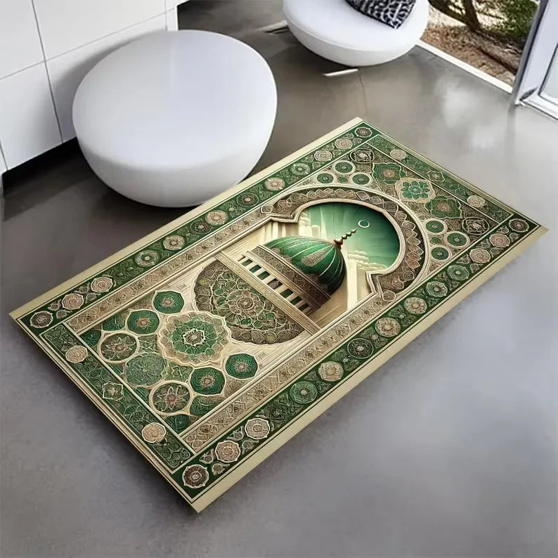 Muslim Prayer Carpets for Living Room Decoration Bedroom Bathroom Doormats Non Slip Floor Mat Home Sofa Coffee Table Area Rugs