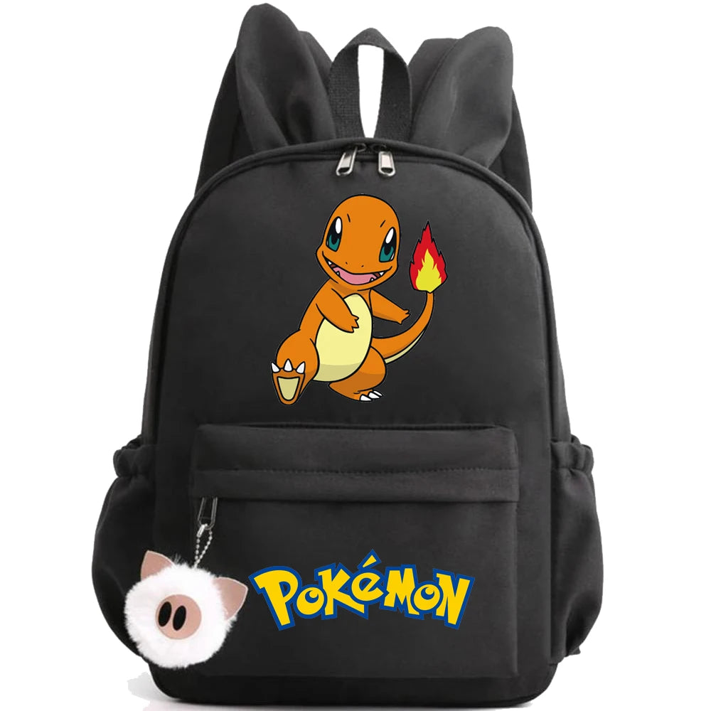 Monster Movie Pokemon Backpack Children Toy Schoolbag Pikachu Charizard Gengar Bulbasaur Backpack Kid Birthday Gift Toy