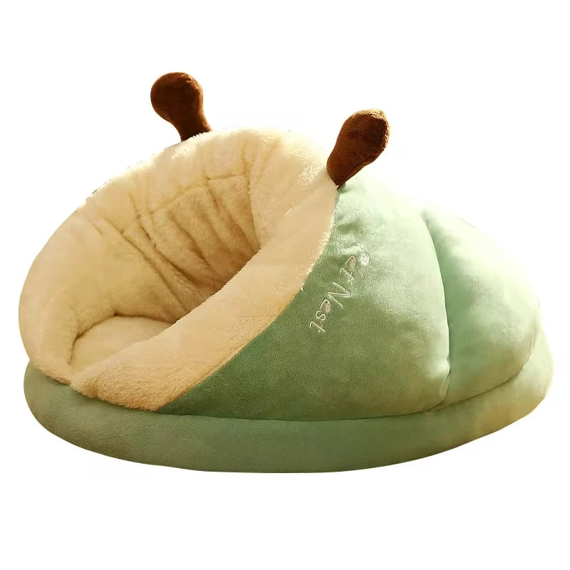 Winter Warm Pet Cat Bed Soft Cozy Cat Cave Bed Warm Cat House Nest Puppy Bed for Small Dogs Cats Cat Sleep Bag Pet Supplies