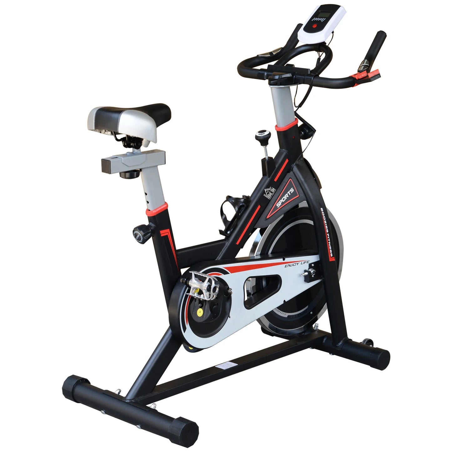 Homcom Exercise Bike Adjustable Resistance Flywheel 8kg 103X48X115Cm