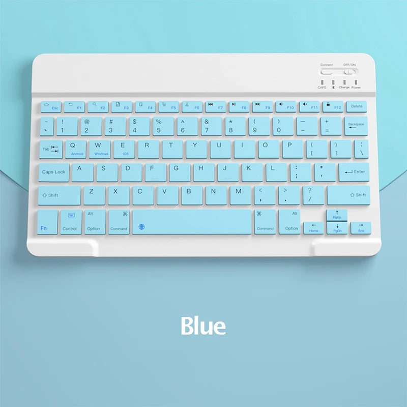 10 inch Wireless Keyboard for iPad Pro 11 Air 5 4 3 5th 6th 8th Rechargeable Keyboard with Mouse for Xiaomi Huawei Samsung