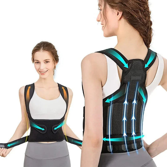 Neck hump corrector Back Shoulder Posture Corrector for Women & Men Stretcher Straightener Brace Support belt Lumbar Coluna Faja