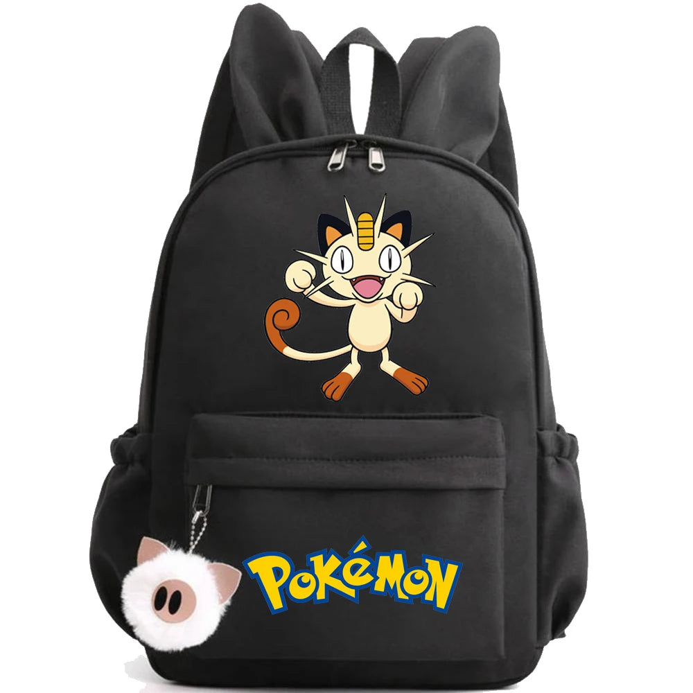 Monster Movie Pokemon Backpack Children Toy Schoolbag Pikachu Charizard Gengar Bulbasaur Backpack Kid Birthday Gift Toy