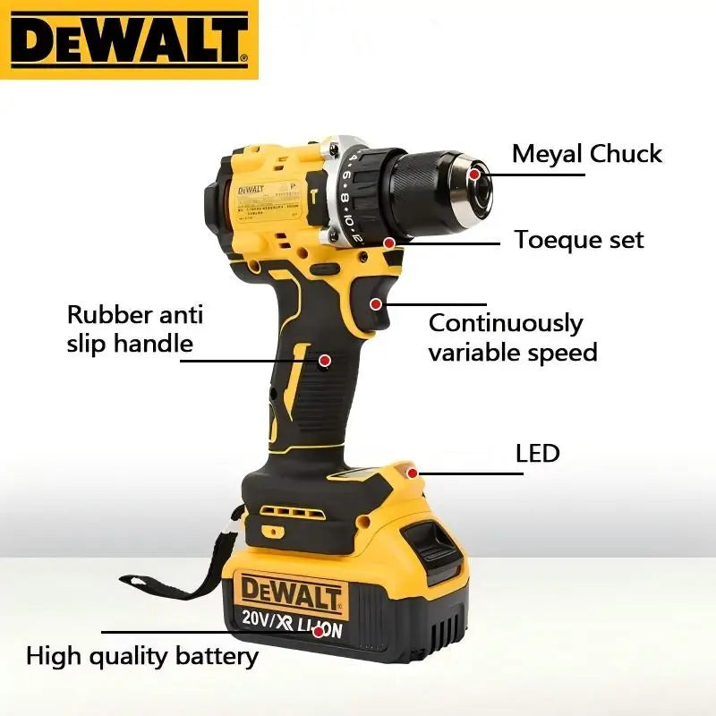 DeWaltDcd805Dcf850 bag Lithium Brushless Motor Screwdriver Electric Screwdriver Electric Hand Drill Impact Drill Combination Kit