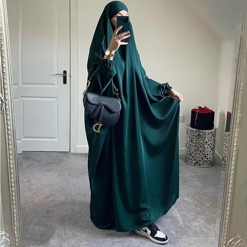 Ramadan Abaya for Muslim Women,Loose Jilbab, Turkey, Solid Color Djellaba, Islamic Prayer Dresses, Dubai Moroccan Caftan