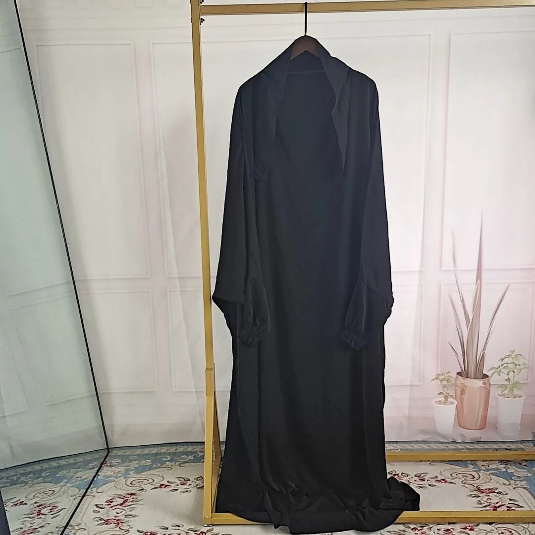 Ramadan Abaya for Muslim Women,Loose Jilbab, Turkey, Solid Color Djellaba, Islamic Prayer Dresses, Dubai Moroccan Caftan