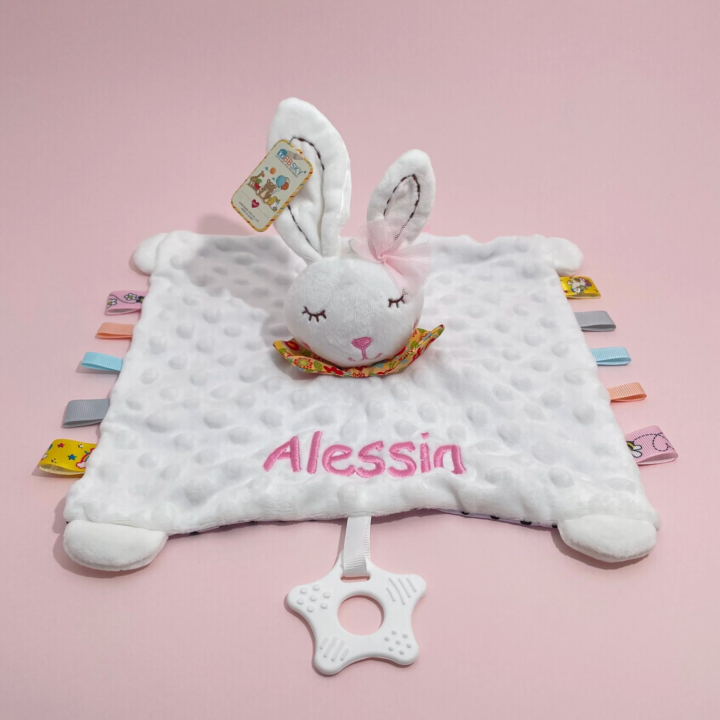 Personalized Baby Blanket Newborn Stroller Sleeping Dolls Custom Blanket With Name Soft Plush Soother Appease Towel Cover Gift