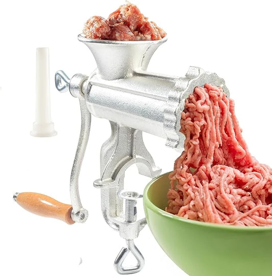 Manual Meat Grinder Sausage Manual Meat Grinder for Homemade Hamburger Patties, Ground Beef, Pepper Grinder