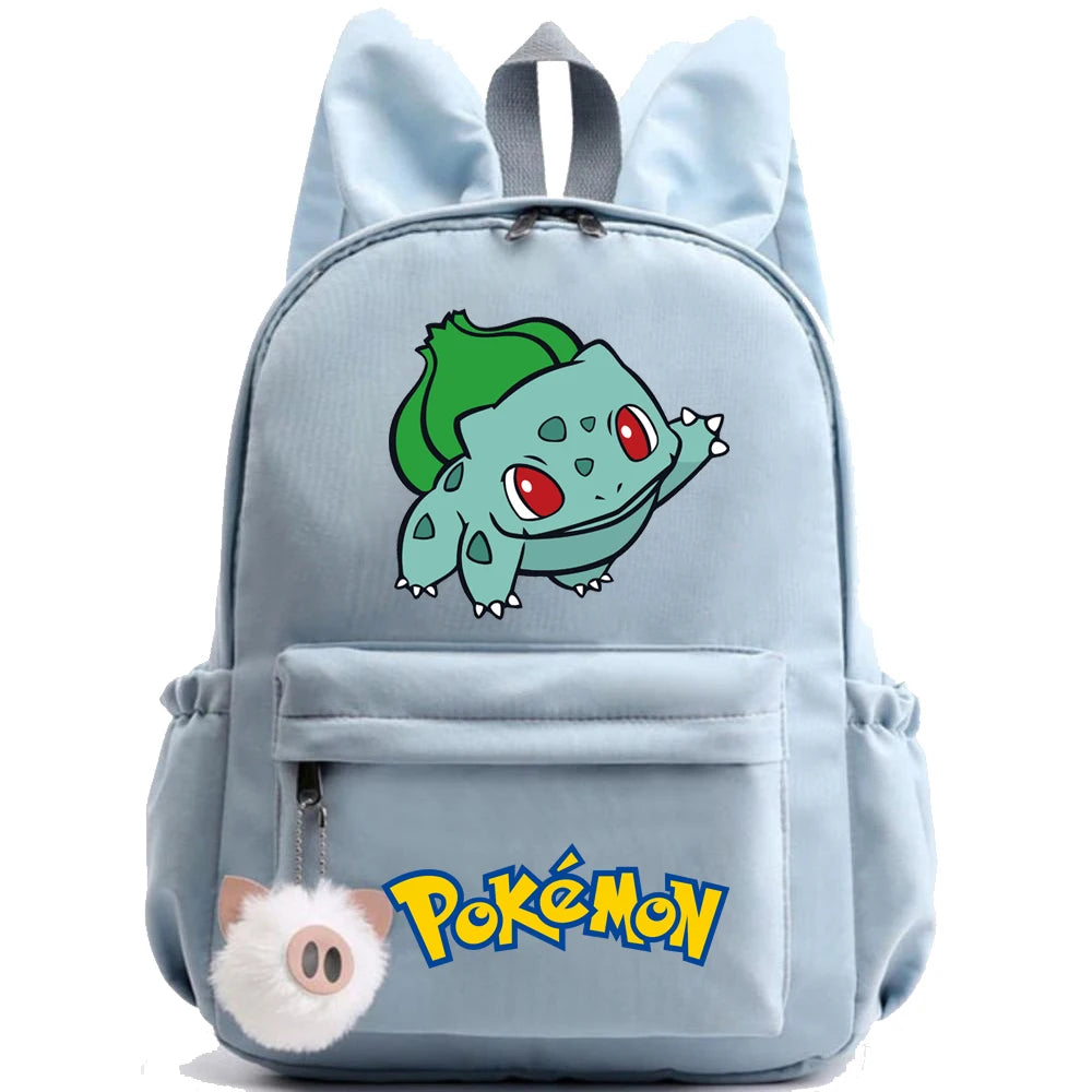 Monster Movie Pokemon Backpack Children Toy Schoolbag Pikachu Charizard Gengar Bulbasaur Backpack Kid Birthday Gift Toy