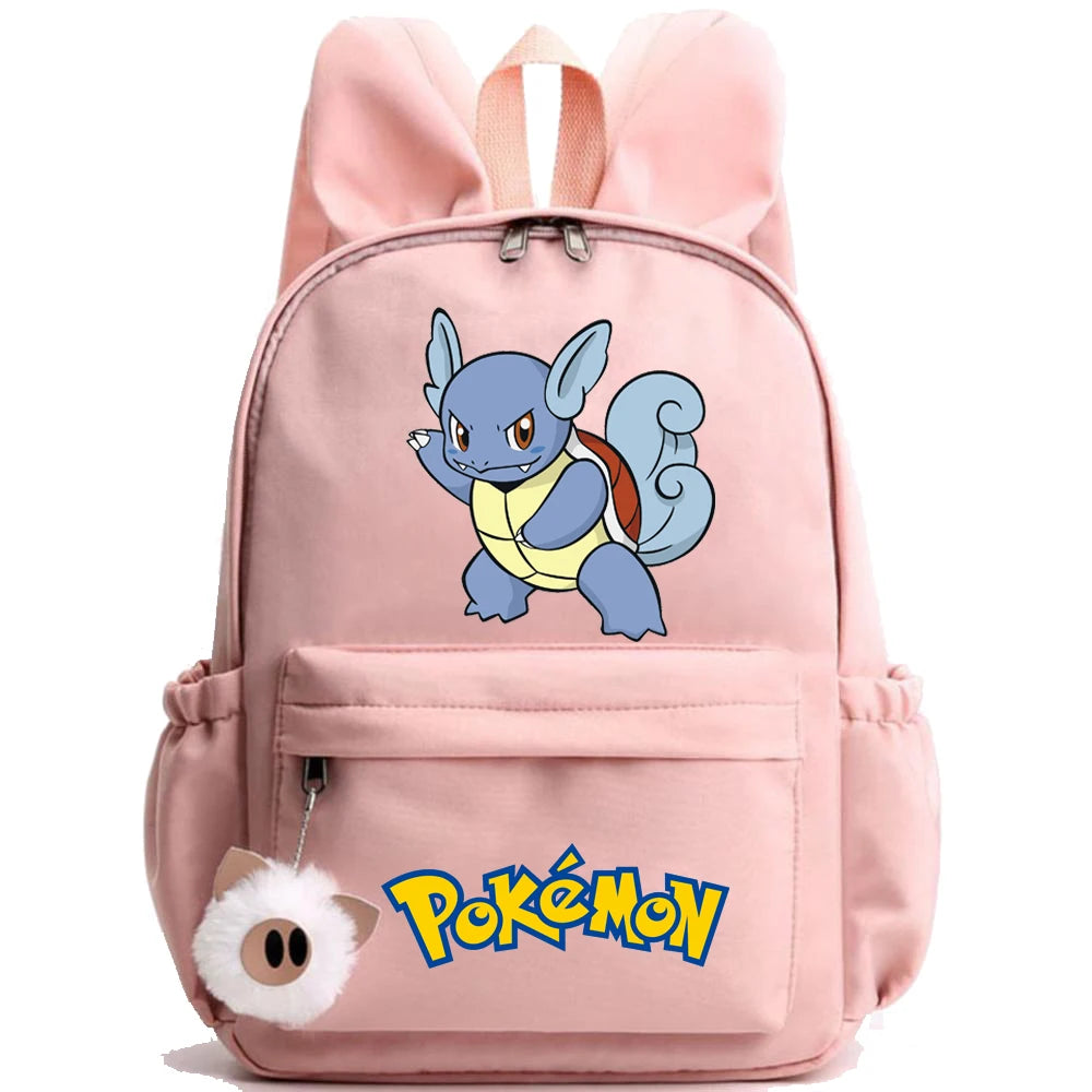 Monster Movie Pokemon Backpack Children Toy Schoolbag Pikachu Charizard Gengar Bulbasaur Backpack Kid Birthday Gift Toy