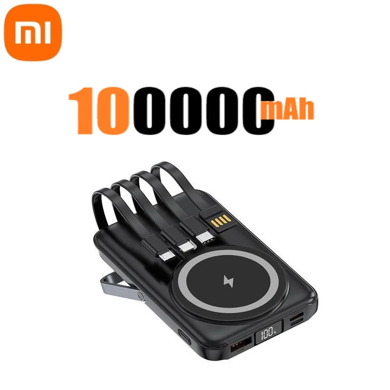 Xiaomi 22.5W 200000mAh Magnetic Wireless Charger Power Bank with Phone Holder PowerBank For iPhone Samsung Huawei Fast Charging