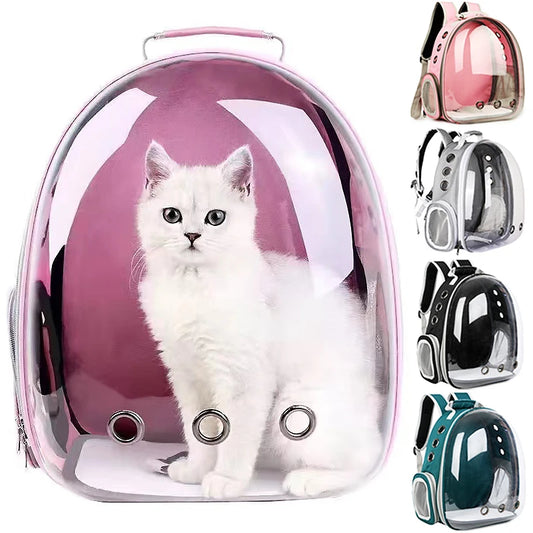 Cat Pet Carrier Backpack Portable Transparent Space Capsule Bubble Pet Backpack Cat Carrier Bag Breathable Pet Outgoing Backpack