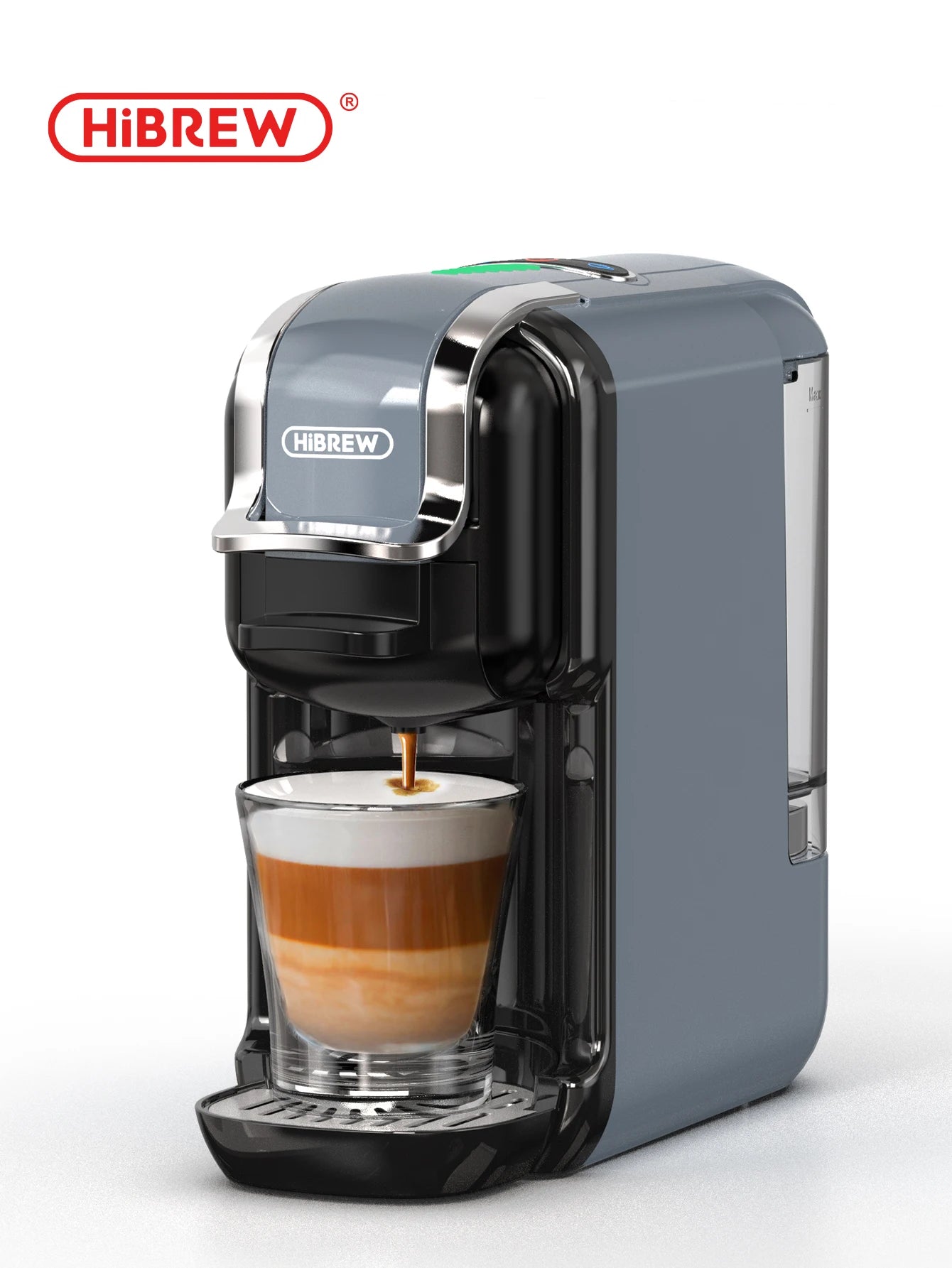 HiBREW Multiple Capsule Coffee Machine, Hot/Cold Dolce Gusto Milk Nespresso Capsule ESE Pod Ground Coffee Cafeteria 20Bar 5 in 1