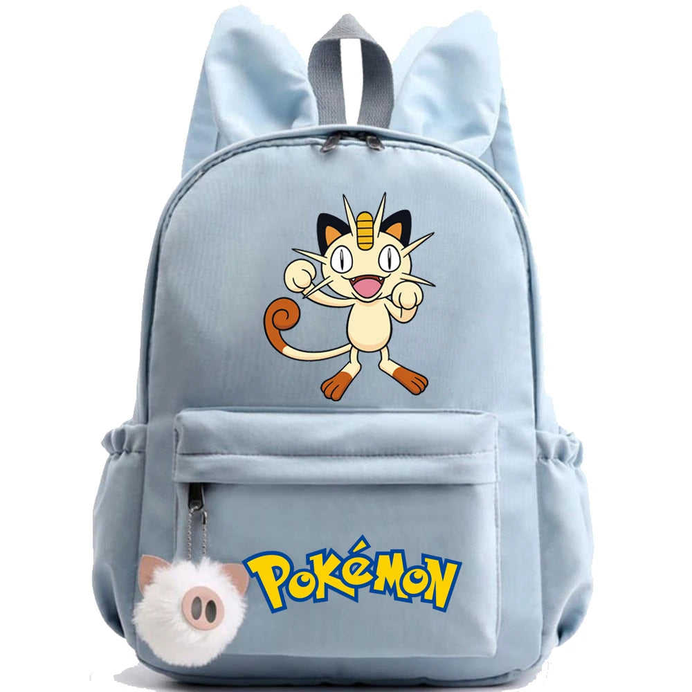 Monster Movie Pokemon Backpack Children Toy Schoolbag Pikachu Charizard Gengar Bulbasaur Backpack Kid Birthday Gift Toy