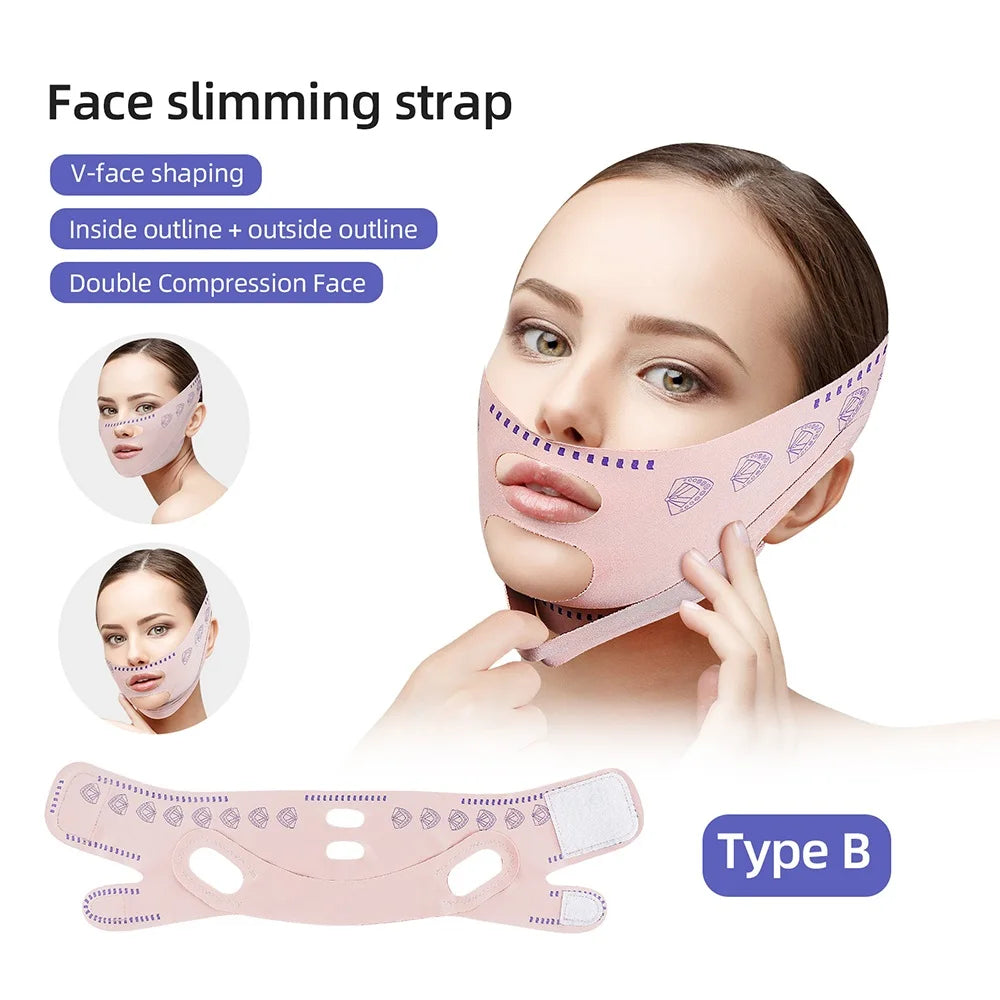 Women Face Slimming Bandage Face Lifting Belt V Line Shaper Cheek Chin Lift UP Strap Anti Wrinkle Band Beauty Facial Care Tools