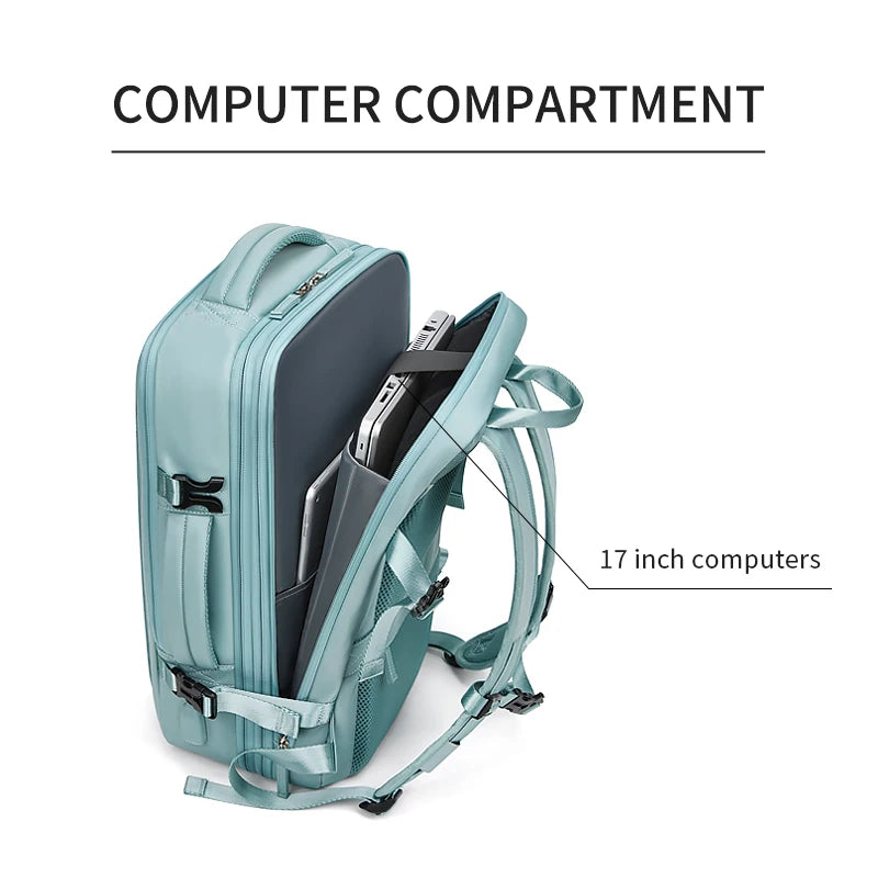 Travel Backpack For Men Expanded 39L hiking Business Laptop Backpack For Women USB charging 17 inch waterproof school Backpack