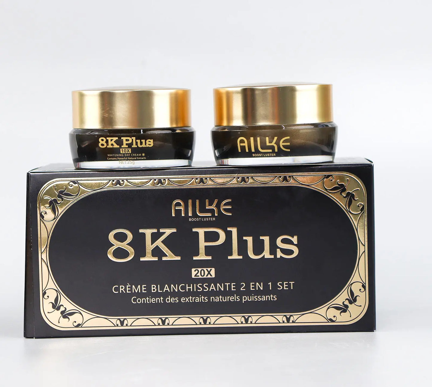 AILKE Lightening Face Cream, Reduce Dark Spots, Inhibit Melanin, With Collagen, Glutathione, For All Skin Types