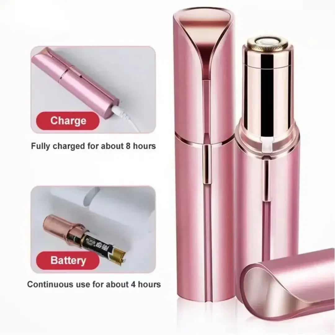 Portable Lipstick Shaped Women Electric Epilator Eyebrow Trimmer Painless Effective Facial Hair Removal Shaver Small Epilator