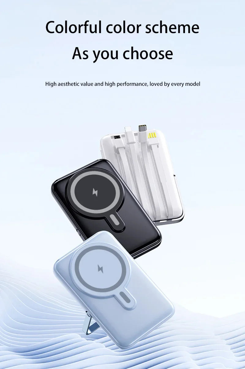 Xiaomi 22.5W 200000mAh Magnetic Wireless Charger Power Bank with Phone Holder PowerBank For iPhone Samsung Huawei Fast Charging