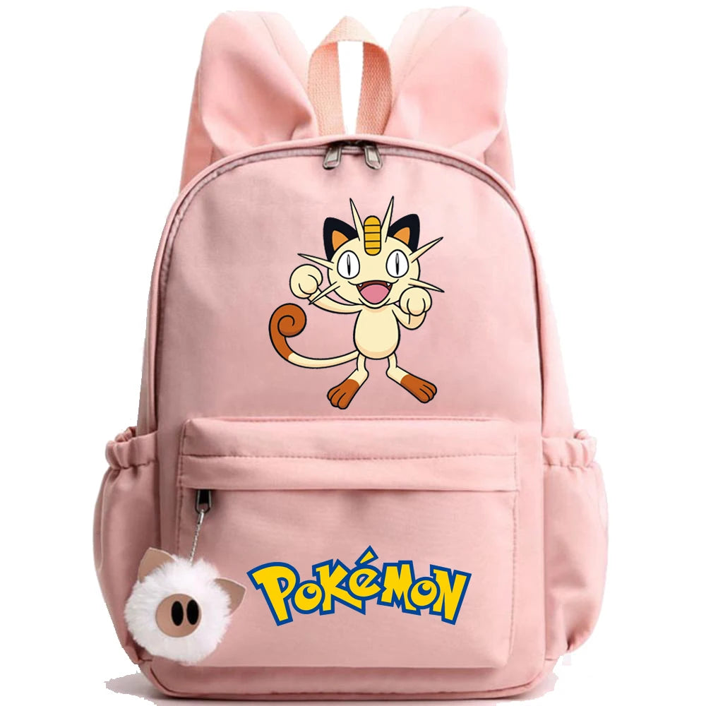 Monster Movie Pokemon Backpack Children Toy Schoolbag Pikachu Charizard Gengar Bulbasaur Backpack Kid Birthday Gift Toy