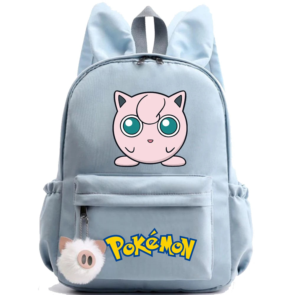 Monster Movie Pokemon Backpack Children Toy Schoolbag Pikachu Charizard Gengar Bulbasaur Backpack Kid Birthday Gift Toy