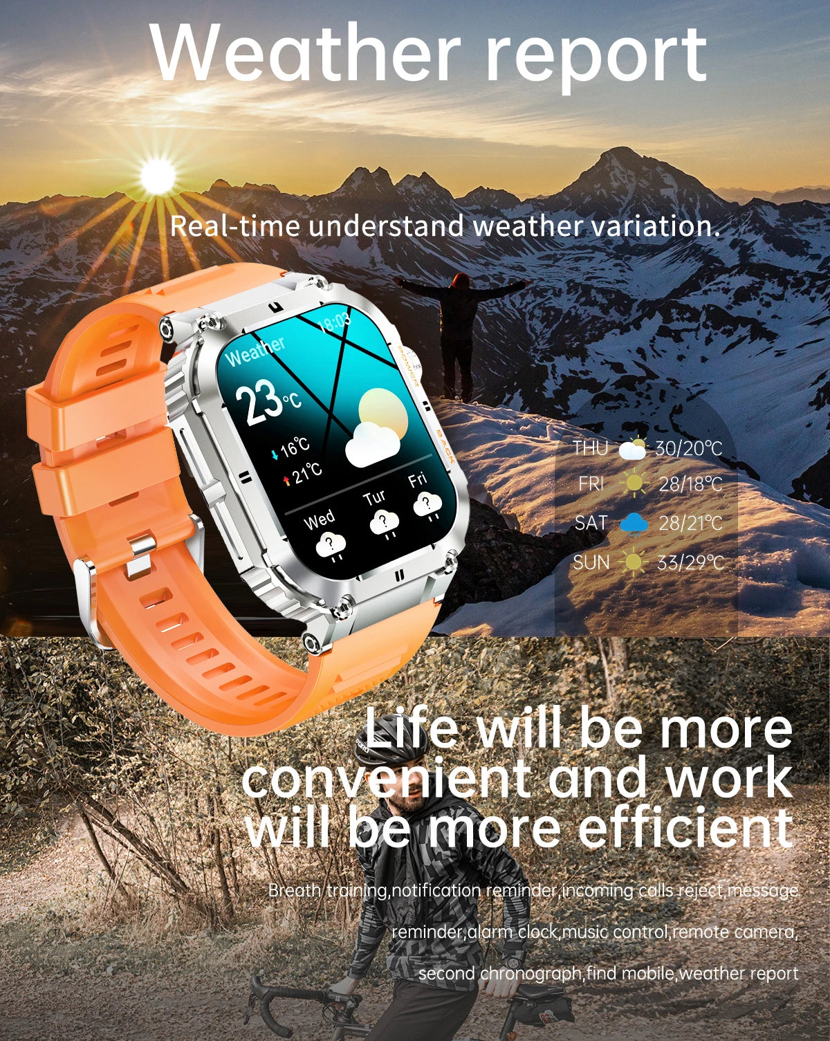 LIGE 1.96 inch New Bluetooth Call Smart Watch Men Sport Fitness Tracker Smartwatch for Android IOS Calculator 400mAh Big battery