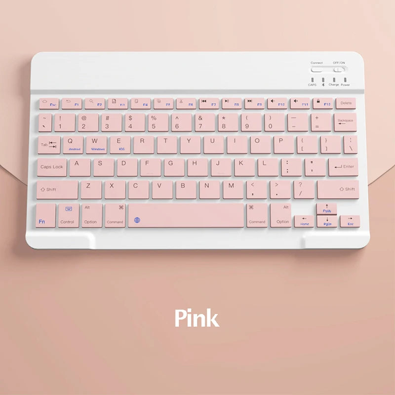 10 inch Wireless Keyboard for iPad Pro 11 Air 5 4 3 5th 6th 8th Rechargeable Keyboard with Mouse for Xiaomi Huawei Samsung