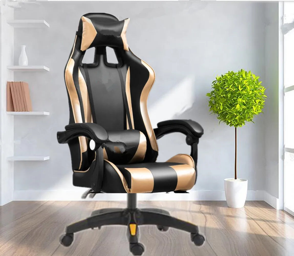 Gaming Chair Office Lumbar Support Swivel Desk Armchair Wheels Office Home Chairs Professional Lol Computer Wcg Choose Color Black Blue Pink White